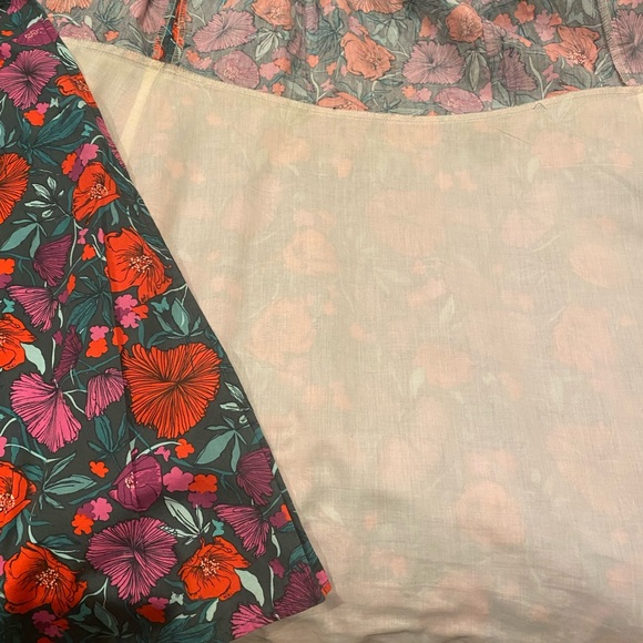 Desiree Salas floral cotton wrap dress, size L - Picture 8 of 9